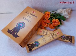 PRÉMIUM MINŐSÉGŰ YOGA CHAKRA MASALA FÜSTÖLŐ LAPOS DOBOZBAN, 15g - HEM