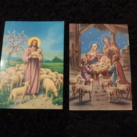 2 Easter postcards / Christian from the 1990s (together)