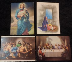 4 Easter postcards, Christian from the 1990s (together)