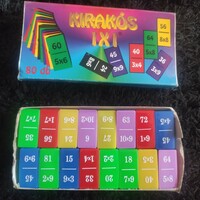 Puzzle 1x1 dominoes from the 90s complete with 80 pieces