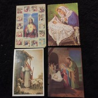 4 postcards / religion, Christianity from the 1990s (together)