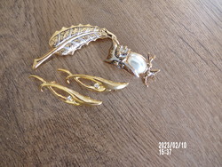 Wonderful Spanish gold plated brooches