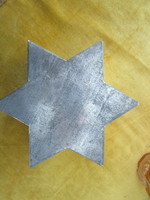 Judaika biedermeier metal confectioner jewish baking dish star of david shape sharp contour museum confectionary