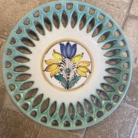 Áttört kerámia dísztányér