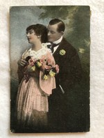 Antique romantic postcard - 1920 -3.