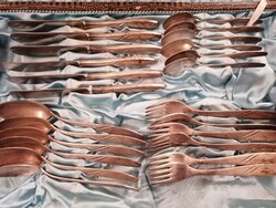 Antique silver plated 6 eyes. Cutlery set