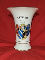 A large vase from Hólloháza, Szeged, with coat of arms
