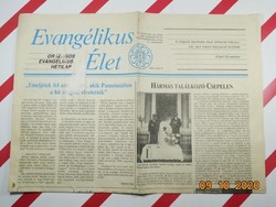Old retro newspaper evangelical life 1990 August 19. For his birthday