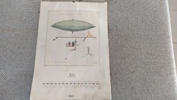 (K) Malév calendar Henry Giffard's airship 1852 (flight)