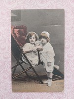 Old postcard 1908 photo postcard for kids