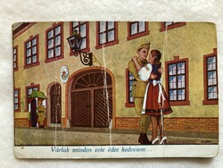 Antique postcard - post clean -3.