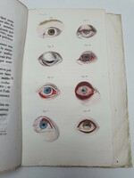 1834-es orvosi konyv szemészet, szerző által dedikált