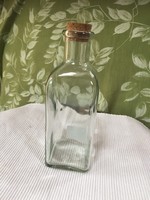 Szögletes üveg palack 0,5 literes (Ü)