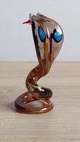Murano glass cobra, snake figure