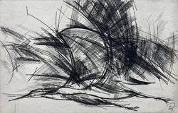 tibor Rozanits (1931-): storks, cold needle, marked graphics