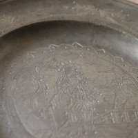18. századi ón tányér