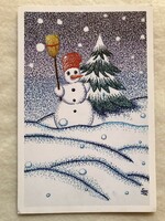 Christmas postcard - post office -3.