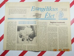 Old retro newspaper - evangelical life - 1990. April 22. Birthday gift
