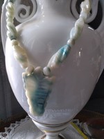 Vintage carved quartz chain with pendant