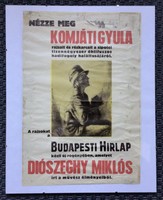 Gyula Komjáti wanyerka. Poster and watercolor