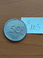 Belgium belgie 50 francs 1993 (s+ah) 5th king baudouin i s103