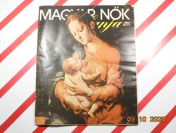 Old retro newspaper - Hungarian women's magazine - April / May 1989 - birthday present