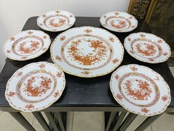 Extrém ritka! Orange Indiai kosár mintás desszertes készlet!