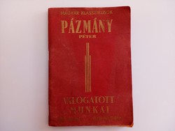 Dr Ernő Baboss: selected works of Péter Pázmány /old 1942/