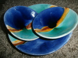 Juried ceramic bowl set of 3 pieces