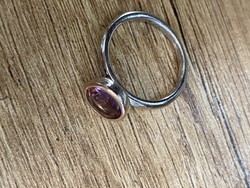 Ti sento ring, amethyst-colored purple stone, size 54