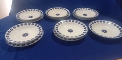 Retro raven house blue floral porcelain plates
