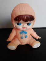 Old toy, cute rubber doll