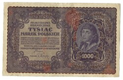 1000 marek 1919 Lengyelország I. széria