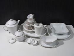 3 pcs - separate, incomplete Zsolnay porcelain set for sale cheaply