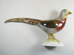 Retro ceramic pheasant bird statue figure ornament - circa 1970-80s