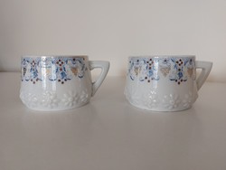 2 antique porcelain mugs Art Nouveau old cups