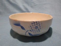 Small Kispest granite bowl with blue flowers