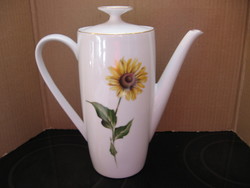 Retro winterling sunflower teapot