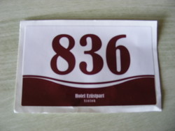836-Os relic Silver Coast Salloda, hotel room, door sticker