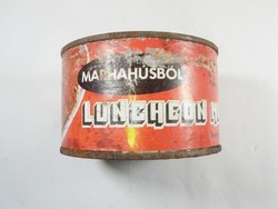 Retro tin can - luncheon meat Szeged pepper processing company - 1980s