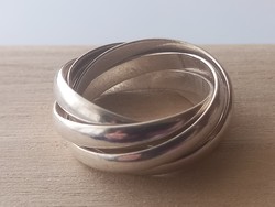 Női 5 karikás ezüst gyűrű