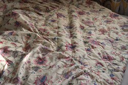 Quilted bedspread with huge ruffles