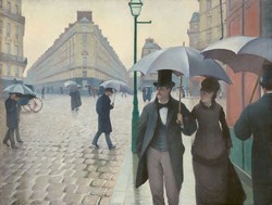 Gustave caillebotte - Parisian street, rainy day - reprint