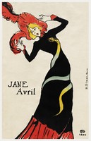 Toulouse Lautrec - Jane Avril - reprint