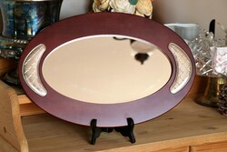 Silver-inset tray