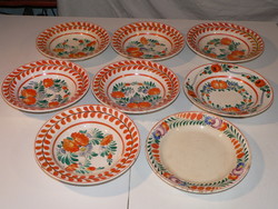 Hollóháza porcelain plates 8 pcs for sale cheaply