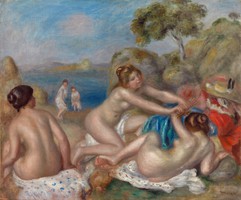 Pierre-Auguste Renoir - Rákkal játszó fürdőzők - reprint