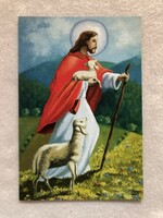 Postatiszta kinyitható képeslap - " Jézus "