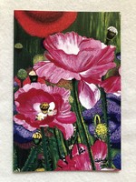 Virágos képeslap, postatiszta   - " Vadvirágok "