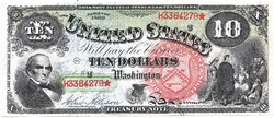 USA 10 dollár 1869 REPLIKA